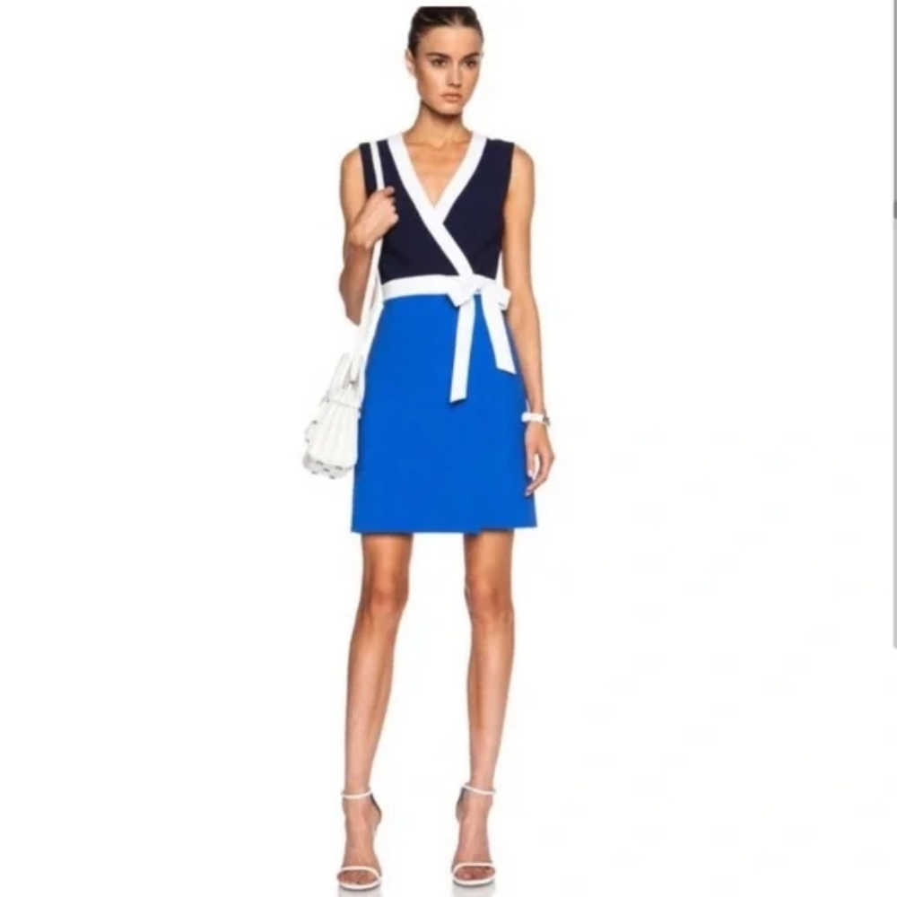 Diane Von Furstenburg Colorblock wrap dress